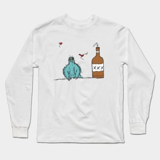 Drunk Pigeon Long Sleeve T-Shirt